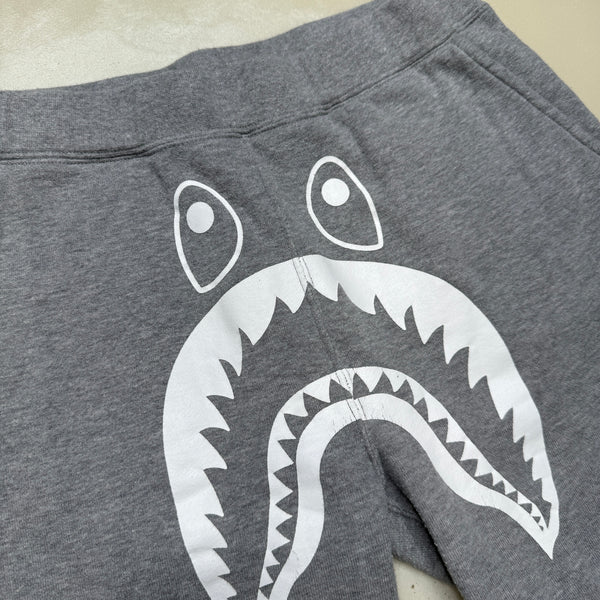 [S] Bape White Shark Face Sweatpants
