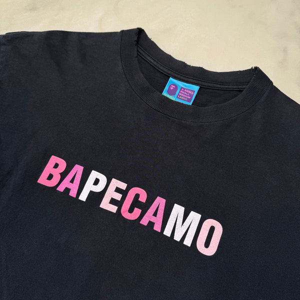 [L] Bape Cropped Camo Tee