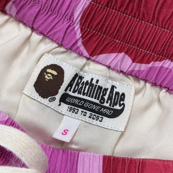 [S] Bape Pink Marble Camo Shorts