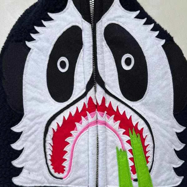 [S] Bape Fleece Panda Full-Zip Hoodie