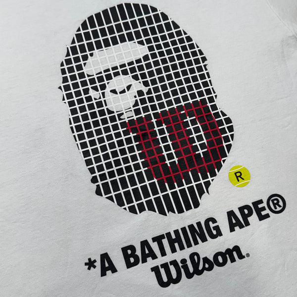 [L] Bape x Wilson Collab Ape Head Tee