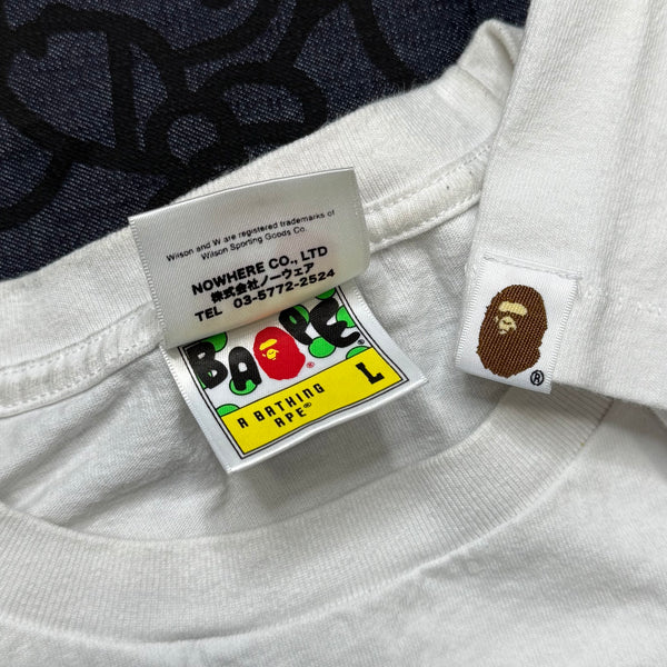 [L] Bape x Wilson Collab Ape Head Tee