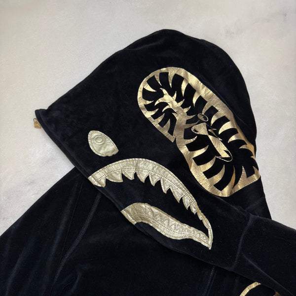 [M] Bape x 24k Velour Shark Hoodie