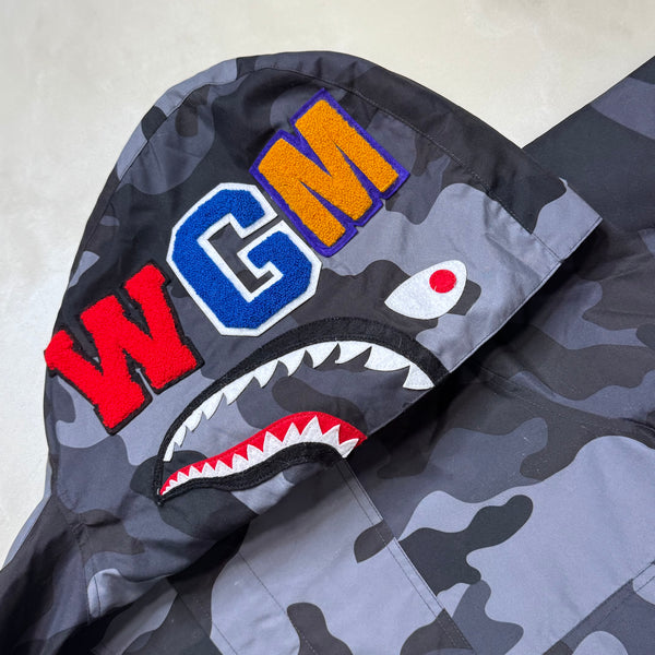 [M] OG Bape Woodland Camo Shark Jacket