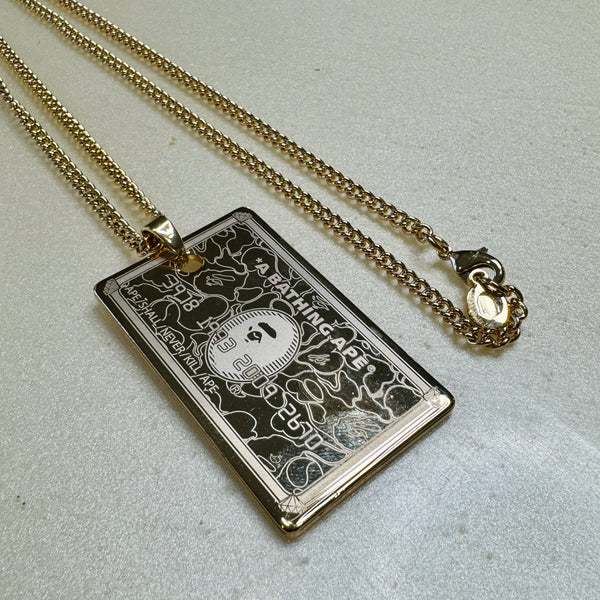 DS Bape Gold Card Necklace