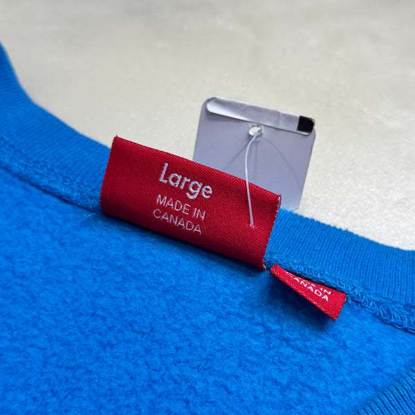 [L] DS Supreme Bright Royal Box Logo Sweatshirt