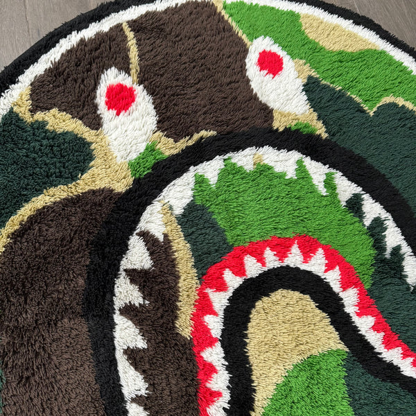Bape Huge ABC Camo Shark Rug