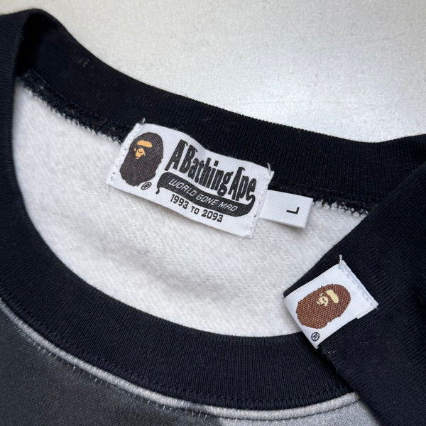 [L] Bape Stroke Camo Ape Head Sweatshirt