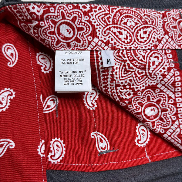 [M] Bape Classic Charcoal Bandana Pants