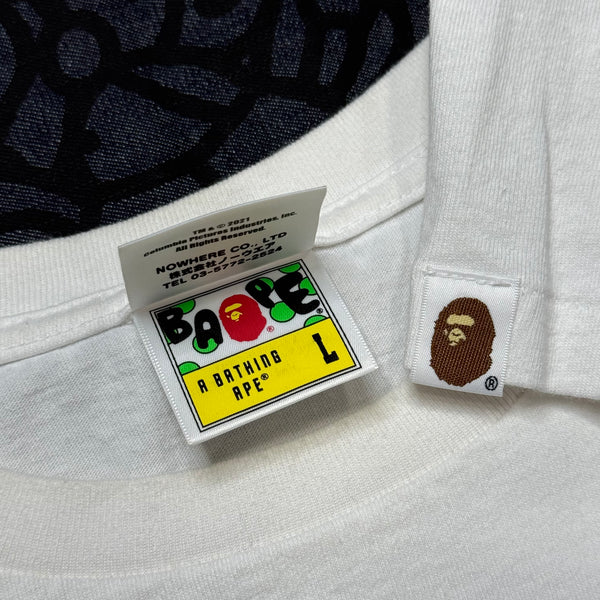 [L] Bape x Ghostbusters Collab College Tee