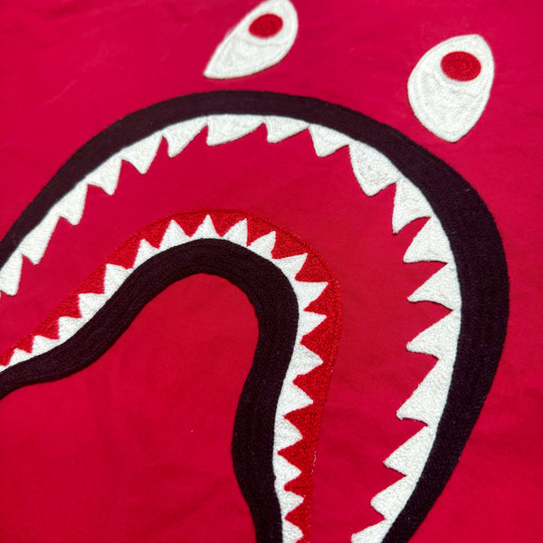 [L] Bape Red Shark Jacket