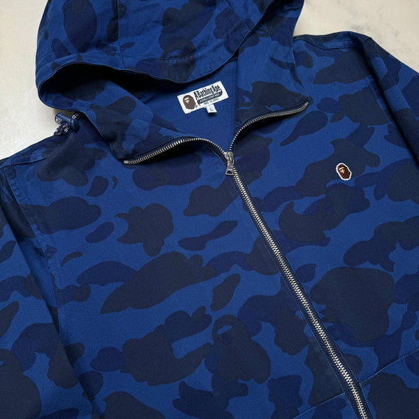 [L] Bape Blue Camo Jacket