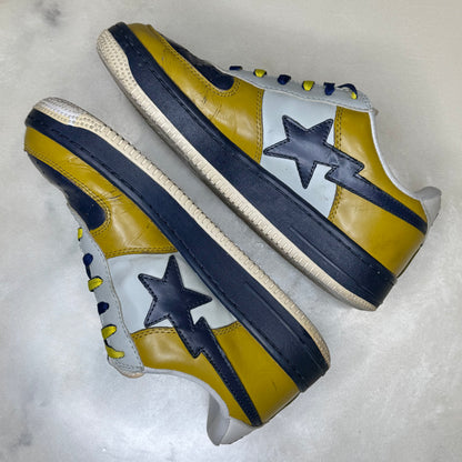 [9.5] Bape Navy & Yellow Bapestas