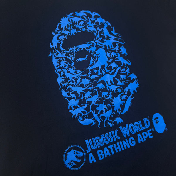 [L] Bape x Jurassic World Ape Head Tee