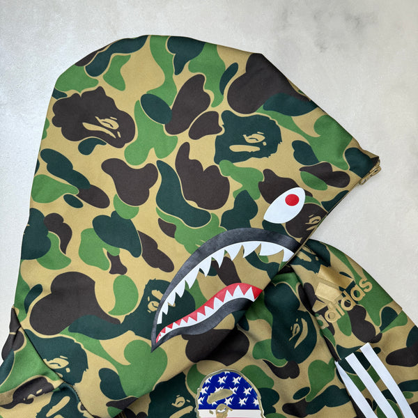 [M] Bape x Adidas Collab Shark Hoodie