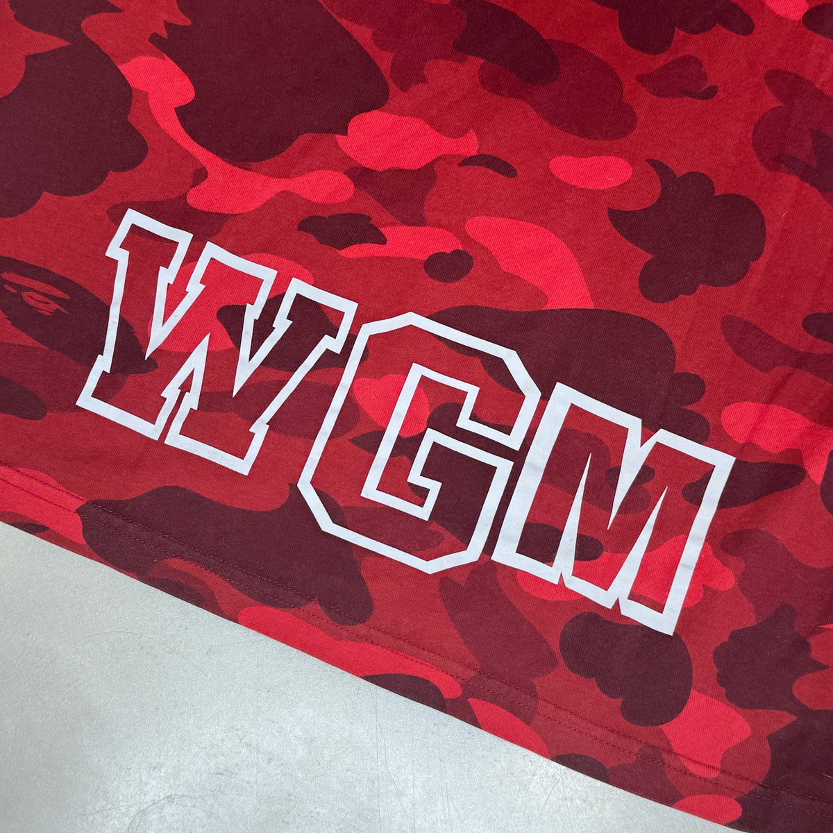 [S] Bape Red Camo Shark Tee