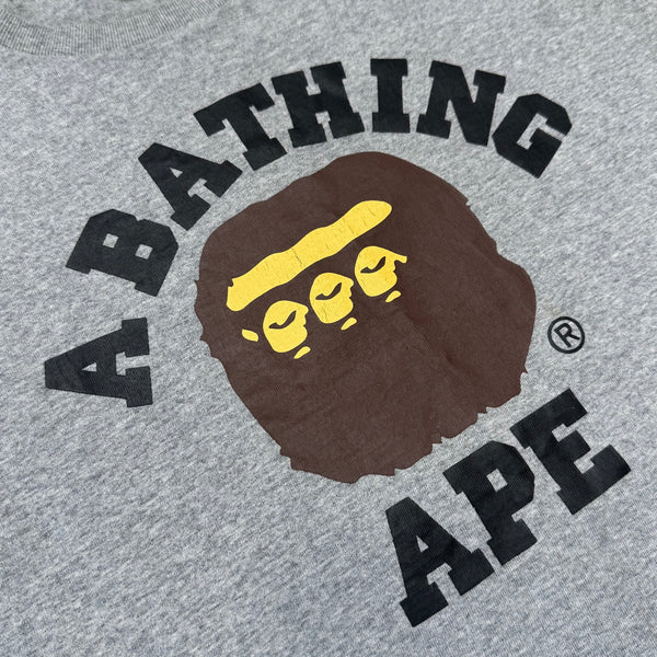 [M] Bape Triple Ape Head College Tee