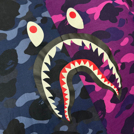 [M] Bape Split 1st Camo Shark Tee