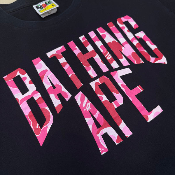[M] Bape Pink Camo NY Logo Tee