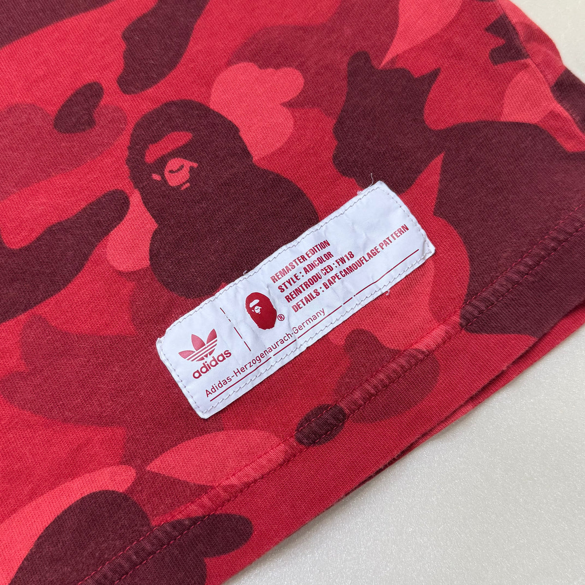 [L] Bape x Adidas Collab Camo Tee