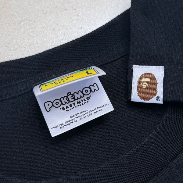 [L] Bape x Pokemon Collab Ape Head Tee