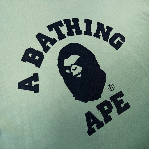 [L] OG Bape Green Gradient College Tee