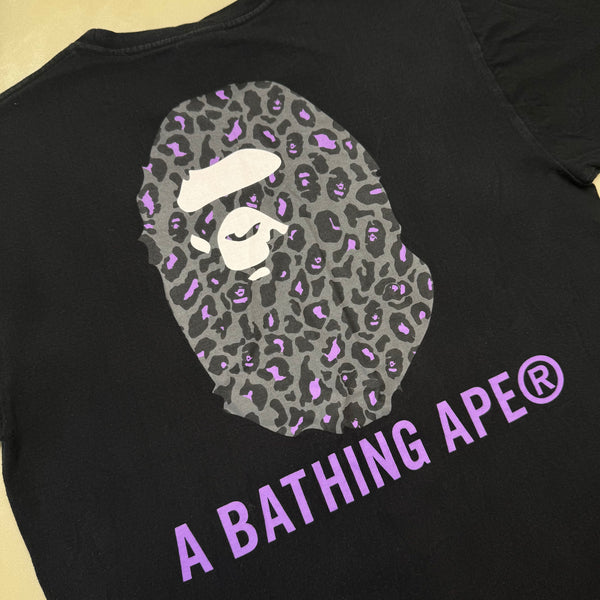 [L] OG Bape Cheetah Camo Ape Tee
