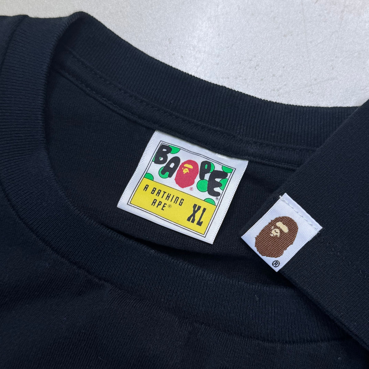 [XL] Bape Red Plaid Ape Head Tee