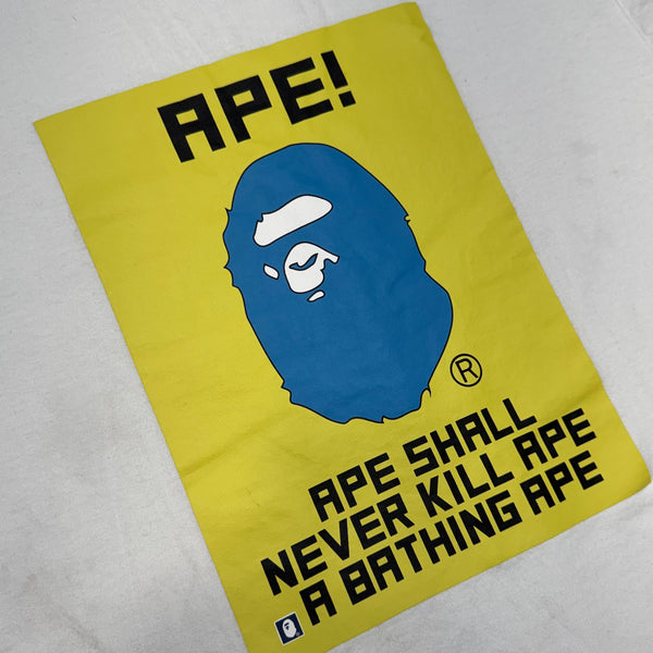 [XL] Bape Yellow Blue Box Ape Tee
