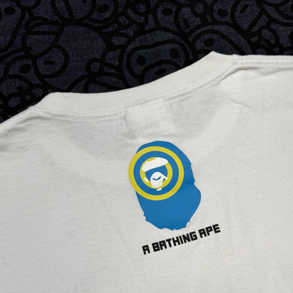 [XL] Bape Yellow Blue Box Ape Tee