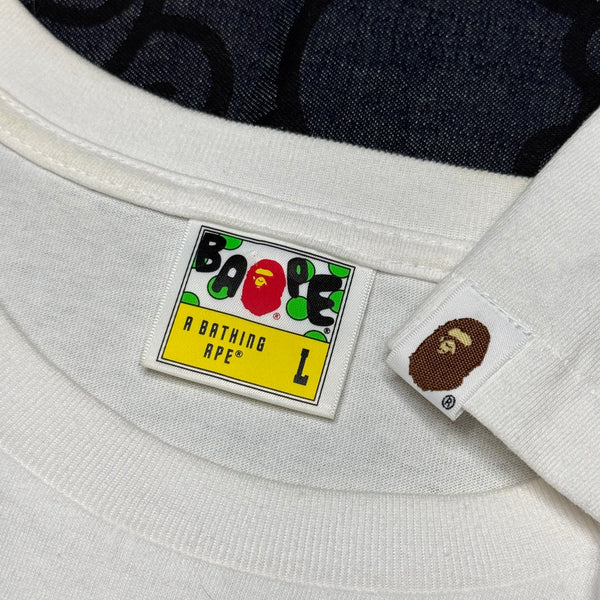 [L] Bape Red Camo NY Logo Tee