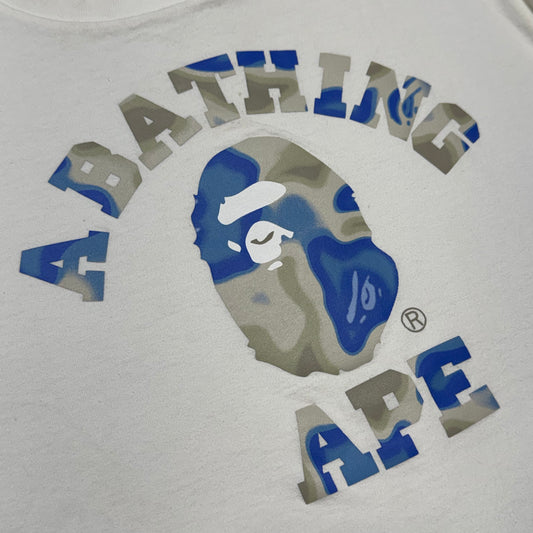 [S] Bape Liquid Camo College Tee