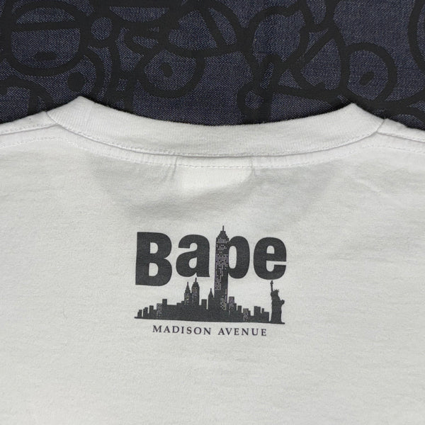 [S] Bape NY Madison Ave. Quad Ape Tee