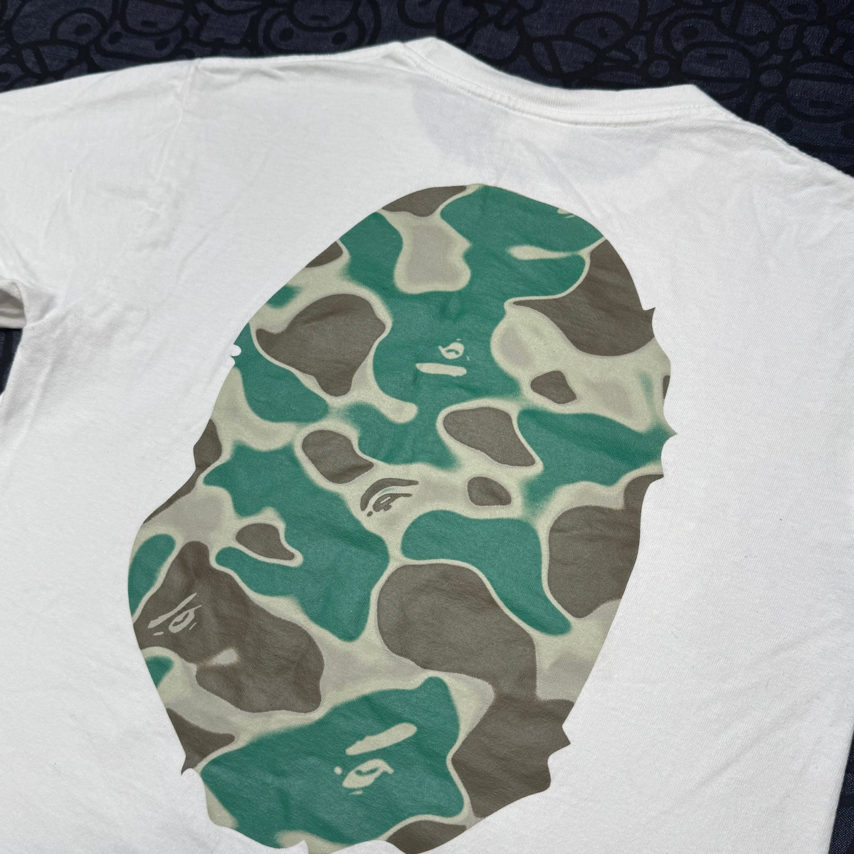 [S] Bape Liquid Camo Ape Head Tee