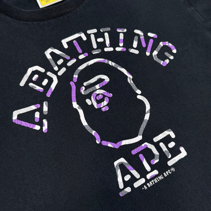 [S] Bape NY Camo College Logo Tee