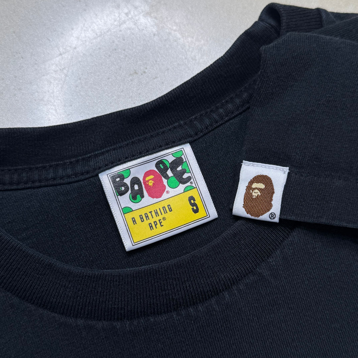[S] Bape NY Camo College Logo Tee