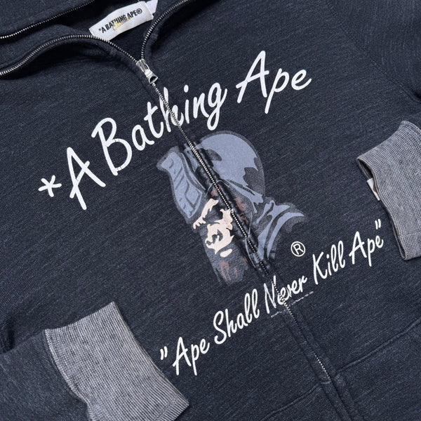 [S] Bape Generals Logo Full-Zip Hoodie