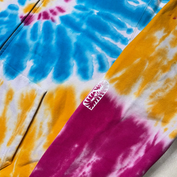 [XL] Bape Tie-Dye Full-Zip Shark Hoodie
