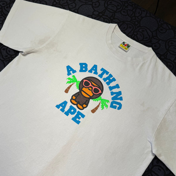[2XL] Bape LA Milo College Logo Tee