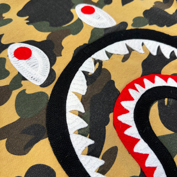 [L] Bape Purple 1st Camo Varsity Jacket