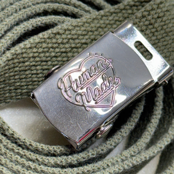 Human Made Olive Mini Belt