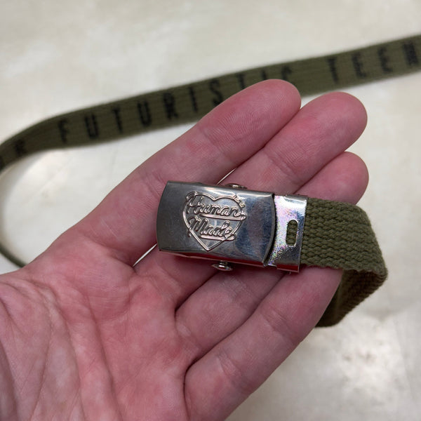 Human Made Olive Mini Belt