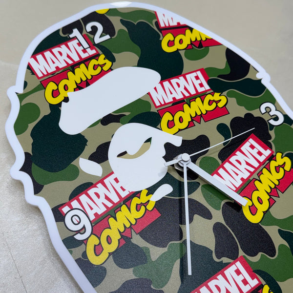 Bape x Marvel Collab Clock