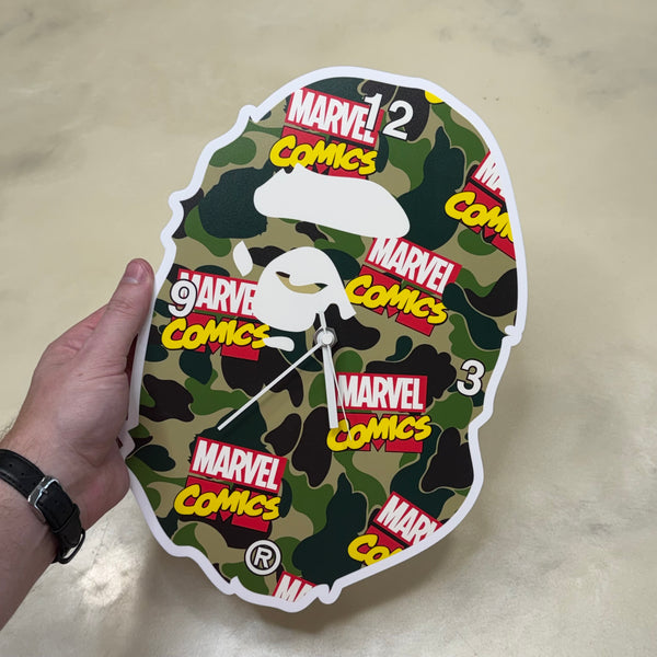 Bape x Marvel Collab Clock