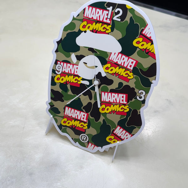 Bape x Marvel Collab Clock