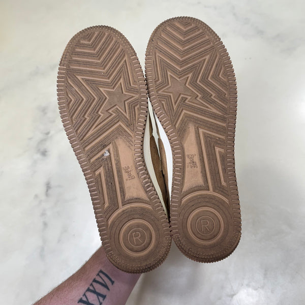 [12] Bape Tan Suede Bapestas