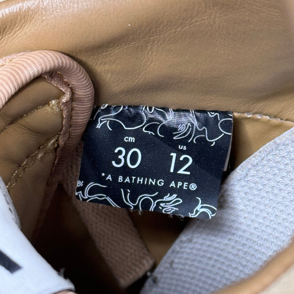 [12] Bape Tan Suede Bapestas