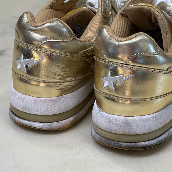 [13] Bape Gold Chrome Bapestas