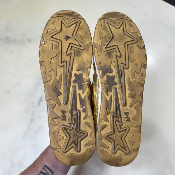 [13] Bape Gold Chrome Bapestas