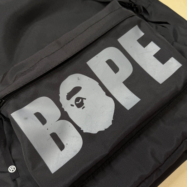 Bape Black Spell Out Backpack